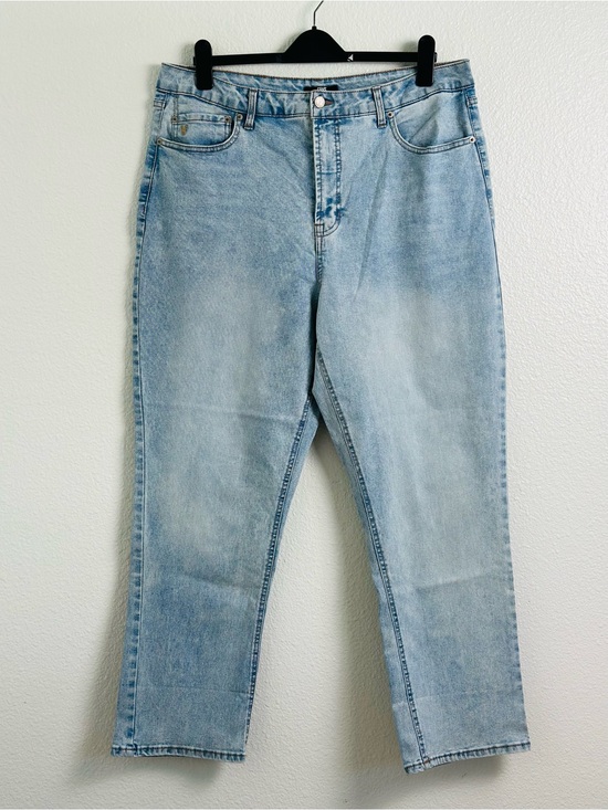 Frye Denim - FRYE Women’s Plus Light Wash High Waist Straight Leg Denim Jeans Size 16